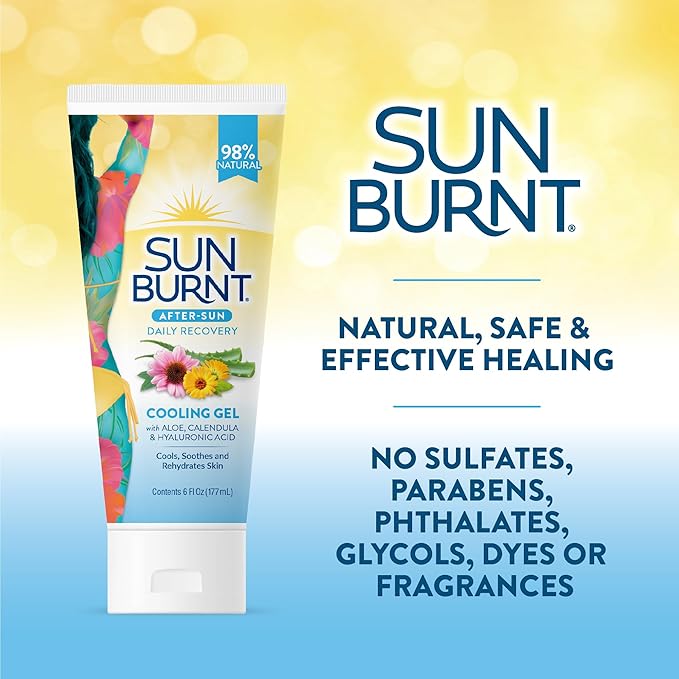 EMCW9 Ultra Hydrating Aloe Vera Gel by Sunburnt 6 Ounce,Clear,SUNB21006