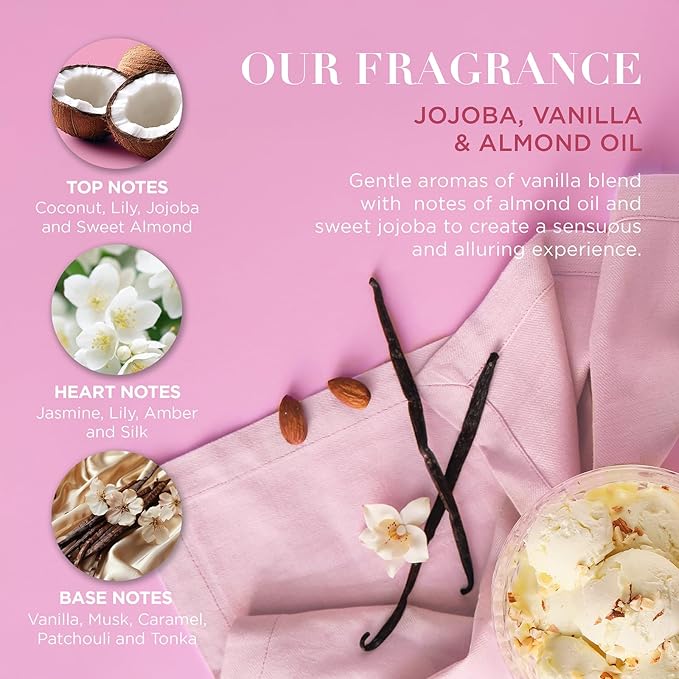 Baylis & Harding Jojoba, Vanilla & Almond Oil Luxury Pamper Present Gift Set - Vegan Friendly