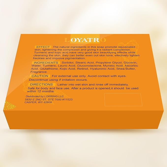 Kojic Acid Turmeric Soap Bar Dark Spots for Face & Body, Deep Cleansing, Gentle Soap Sensitive Skin Formula, All Skin Types 4Pack