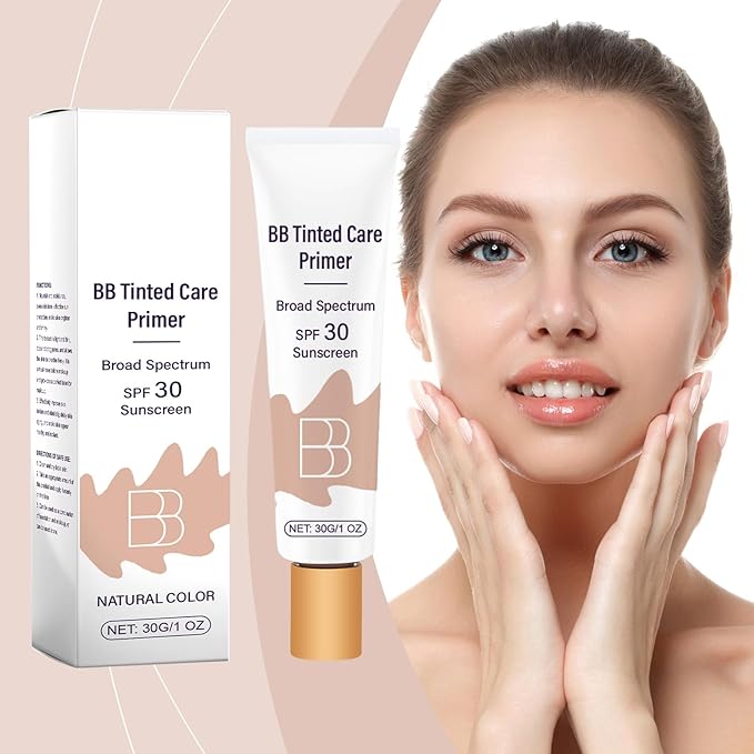 Protective BB Cream Natural Shade - Niacinamide & Vitamin E, UV Protection, Moisturizing, Blemish Concealer for Natural Glow, Lightweight Daily Wear