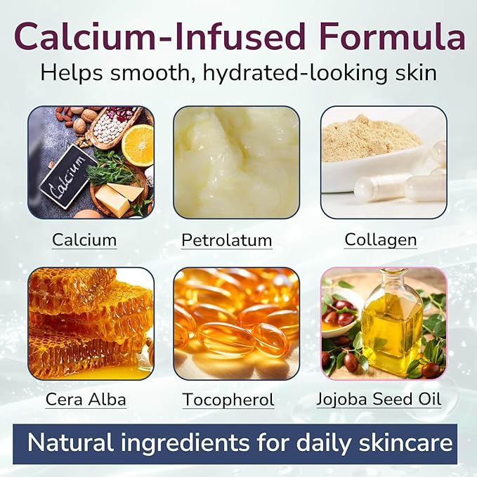 2PCS Calcium Multi Balm Stick, Calcium Volume Multi Balm, Korean Collagen Moisturizing Stick, Firming & Hydrating for Eye, Face & Neck