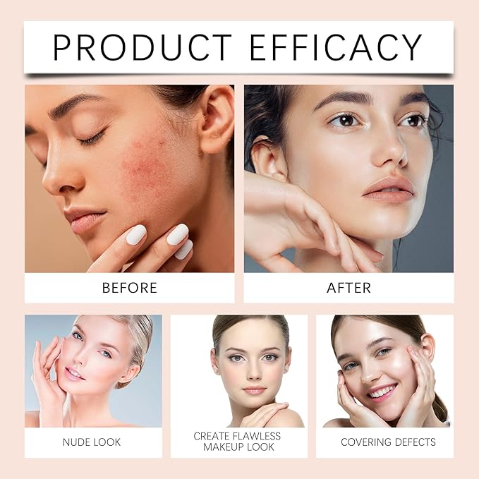 BB Moisturizer Spf 30 - Brightens, Hydrates & Smooths Your Skin, BB Blur Tinted Moisturizer Spf 30, BB Tinted Care Primer with Brush, Full Coverage Concealer Liquid Makeup (Natural)