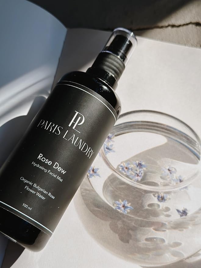 PARIS LAUNDRY Rose Dew Hydrating Facial Mist – Bulgarian Rose Water – Refreshing Face Toner for Hydration, Radiance & Skin Balance