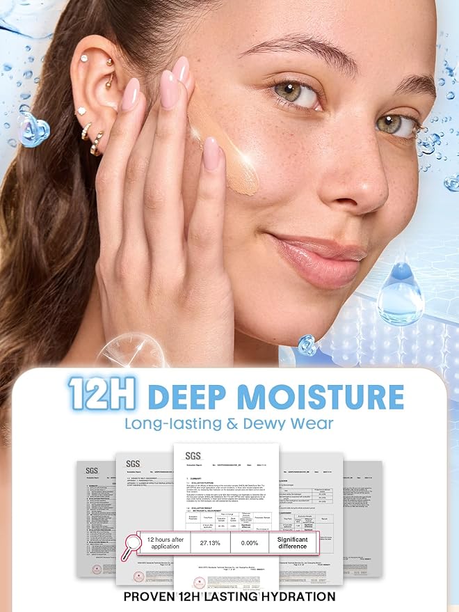 SHEGLAM Dew & Done Skin Tint with SPF20 Light-medium Coverage Foundation Evens Skin Tone-Wheat