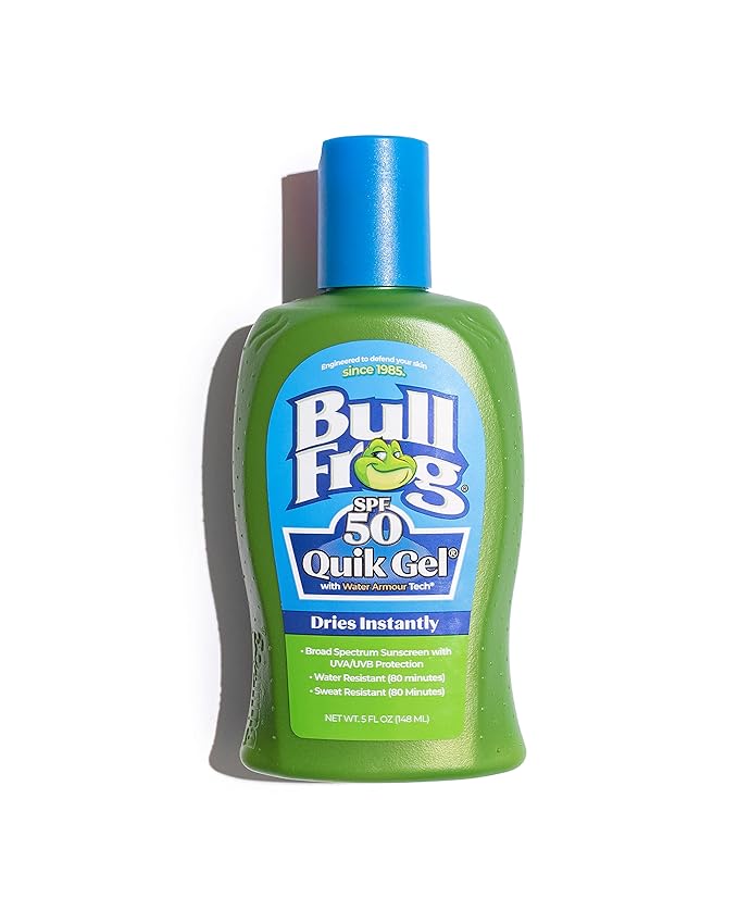 Bull Frog Land Sport Quik Gel Sunscreen, SPF 50 5 fl oz (147 ml)