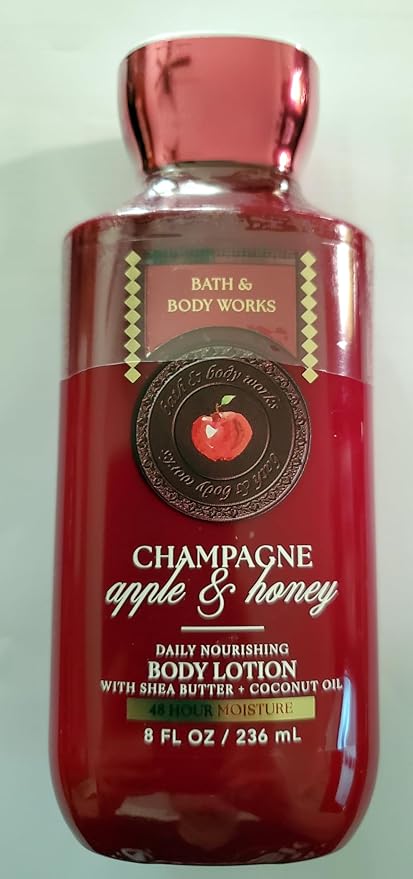 Bath & Body Works Womens Champagne Apple & Honey Body Lotion and Body Gel Wash 2 Piece Set