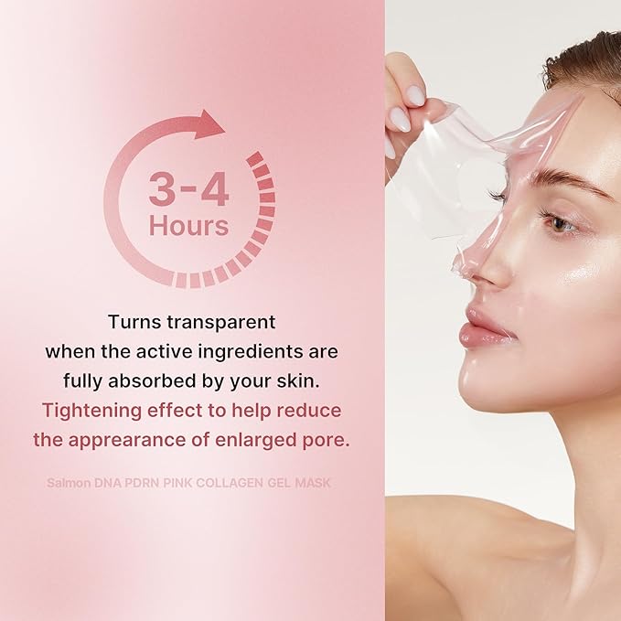 Medicube Pink Glass Glow Duo for Uneven skin: Collagen Jelly Cream 110ml and Salmon DNA PDRN pink collagen jelly gel mask (4ea)