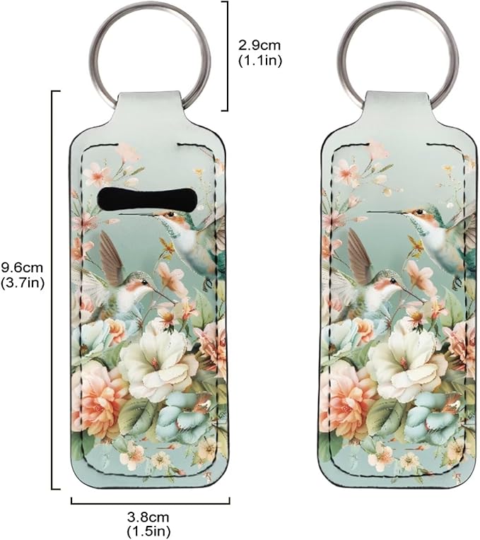 Pensura Chapstick Holder Keychain Fashion 5 Pcs Car Keychain Holder Portable Chapstick Holder Keep from Scratched and Dust