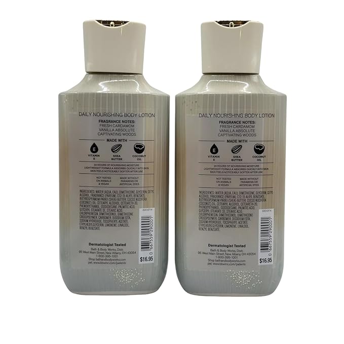 Bath & Body Works Vanilla Romance Body Lotion and Body Gel Wash 2 Piece Set