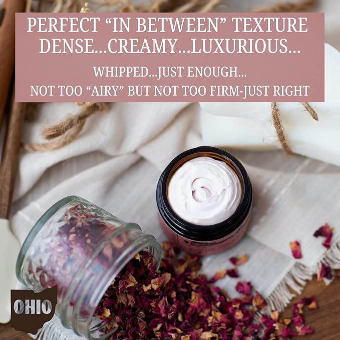 Rose-infused 100% Grass-Fed Whipped Tallow Balm-Organic Raw Manuka Honey & Organic Jojoba Oil, Rosehip Oil, Face and Body Moisturizer for Dry, Sensitive Skin, Eczema (Honey Rose)