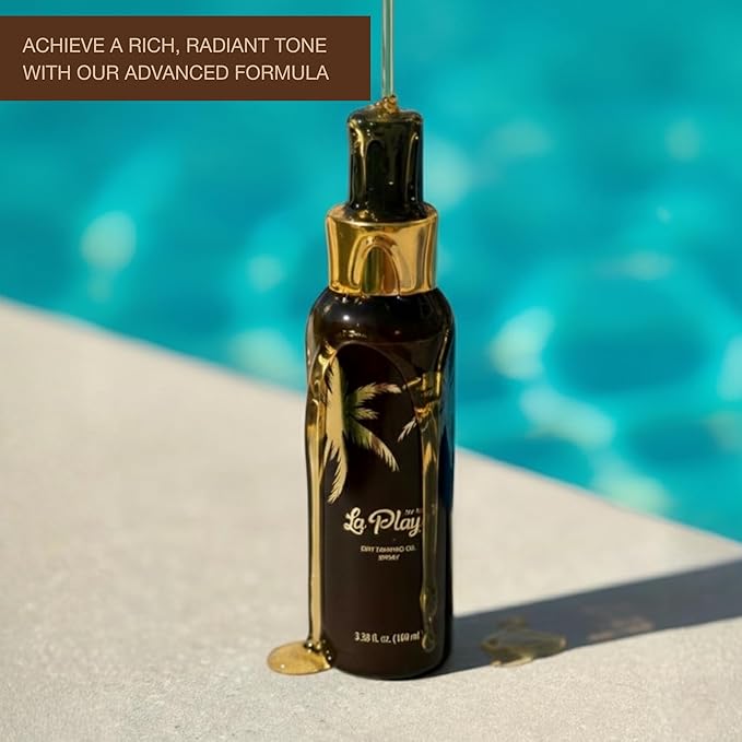 Onyx Dry Tanning Oil Intensifier - La Playa Enhancer for Sun and Tanning Beds | Fast-Absorbing Dry Oil for Face & Body | Quick-Drying, Lightweight Hydration | 3.38 Fl Oz
