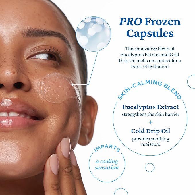 belif Aqua Bomb Cooling Prep Duo - Hydrating Toner & Frozen Gel Cream with Hydrating Capsules, Hyaluronic Acid, and Niacinamide to Soothe, Smooth, and Plump