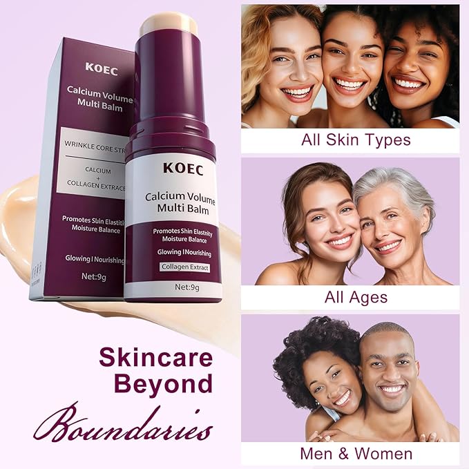 Calcium Daily SkinCare Set, Calcium Multi Balm Stick + Eye patch 60ea + Calcium Firming Cream, Firming-Looking Skin & Under-eye hollow plumping, Targets Wrinkles, Fine lines Dark Circles & Puffiness