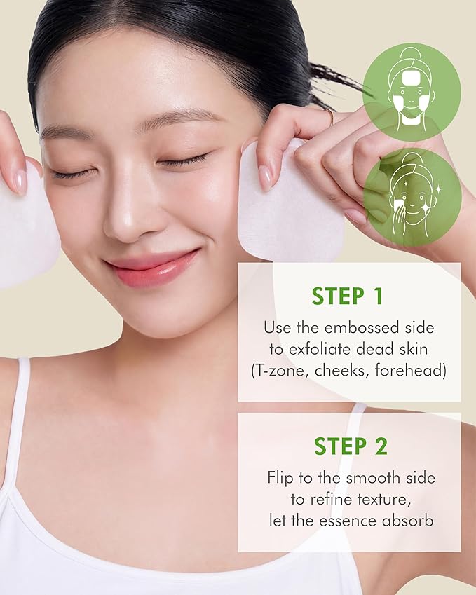 DERMAL Apple Peeling Toner Pads 80 Count – AHA BHA PHA Exfoliating Pads with 20% Korean Apple Fruit Water for Dull Rough Skin – Dual-Sided Vegan Tencel Pads with Tweezers (Korean Skincare)