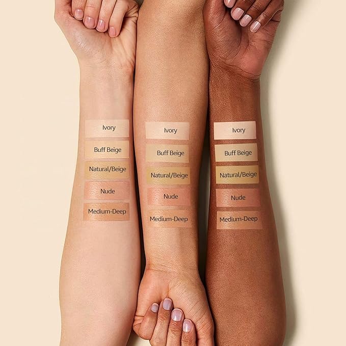Mushroom Head Air Cushion CC Cream Strong Concealer, Face Makeup Cushion Foundation Long Lasting, Moisturizing BB Cream Makeup Base Primer Even Skin Tone for All (Natural, 3.21 Ounce (Pack of 1))