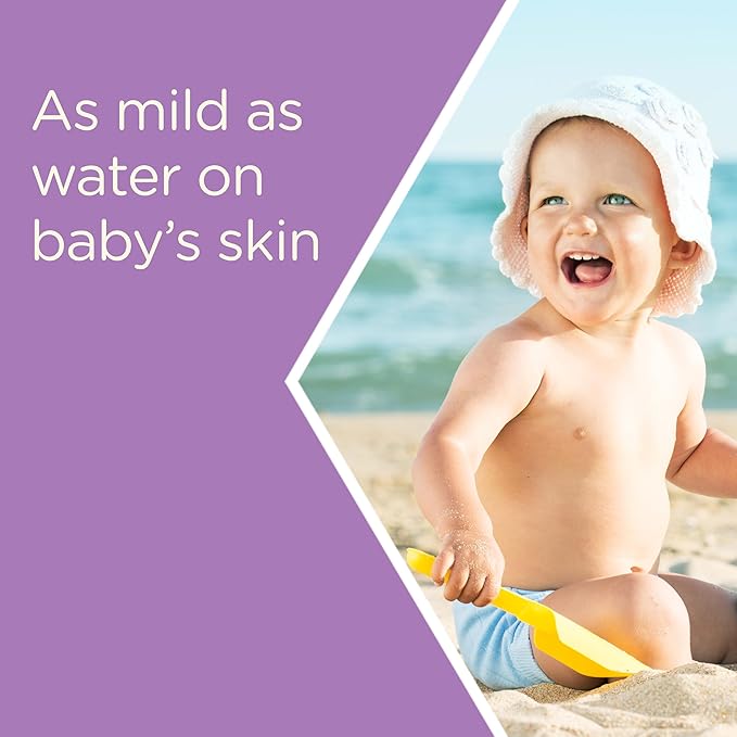 Aveeno Baby Continuous Protection Zinc Oxide Mineral Sunscreen Lotion for Sensitive Skin, Broad Spectrum SPF 50, Tear-Free, Sweat- & Water-Resistant, Paraben-Free, Travel-Size, 3 fl. oz