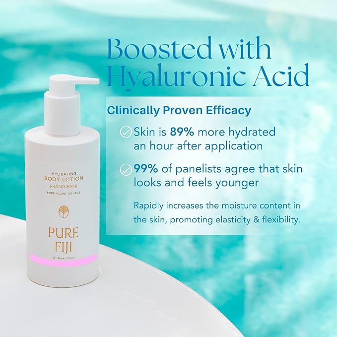 PURE FIJI Hydrating Body Lotion, Frangipani (10.14 Fl.Oz /300ml)