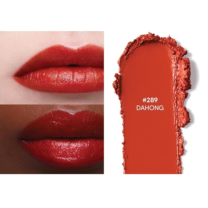 HERA Rouge Classy Lipstick #289 DAHONG | Luxurious Long-Lasting Color, Featherlight Comfort, Luminous and Velvety Finish, Seoul-Inspired Shades, Korean Lip Makeup, 0.12 oz. (3.5g)