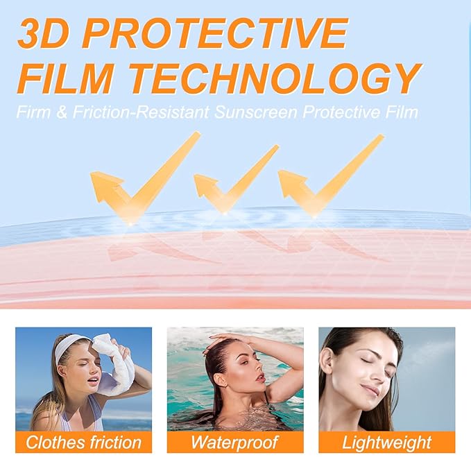 6.76 Fl Oz Mineral Sunscreen Spray SPF 50 PA+++, Broad-Spectrum UVA/UVB Protection, Lightweight and Non-Greasy, Waterproof and sweatproof Sunscreen for Face and Body,