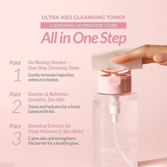 Ultra H2O Cleansing Toner Cleansing Water 300mL 10.1 Fl Oz