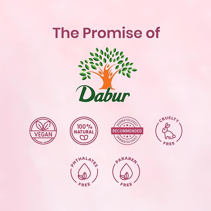 Dabur Gulabari Premium Rose Water Face Toner - 400ml | No Paraben | Alcohol Free | Cleanses, Hydrates & Moisturises | Balances & Restores Skin's pH Levels | For All Skin Types