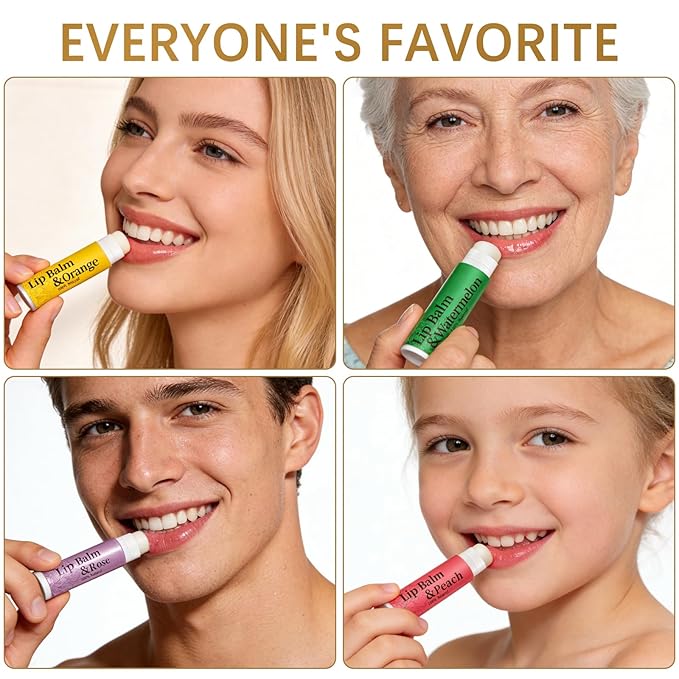 320 Pcs Lip Balm Bulk- Natural Moisturising Organic Set for Cracked Lips, 12-Flavored Professional Pack Bulk Gifts Valentine Party Favors (4.2g/0.15oz)