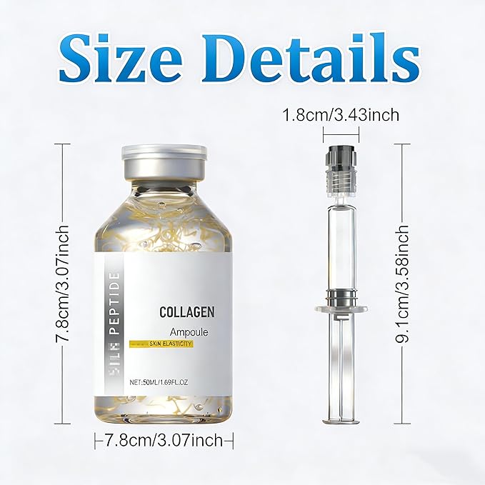 Silk Peptide Intensive Lifting Ampoule Korean Anti-Aging Facial Essence - Face Tightening, Lifting, Smoothing & Hydrating | 50ml (1pcs)