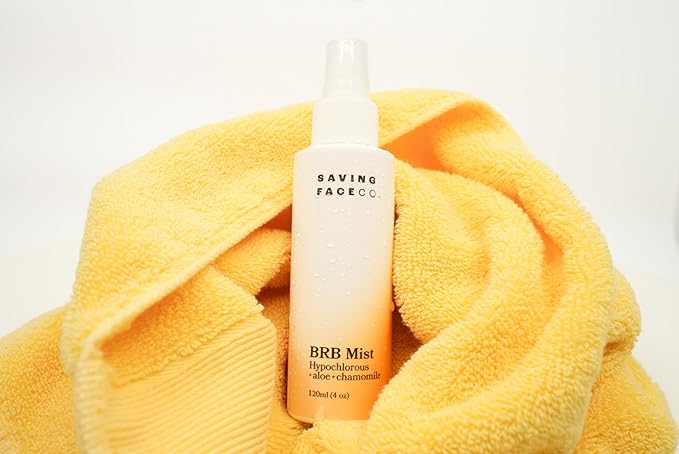 Saving Face Co. BRB Barrier Reset Boost Skin Mist - Hypochlorous Acid Facial Spray, Soothing Toner for Sensitive Skin, Calming Barrier Repair with Chamomile & Aloe, Daily Face Mist (4 Oz)