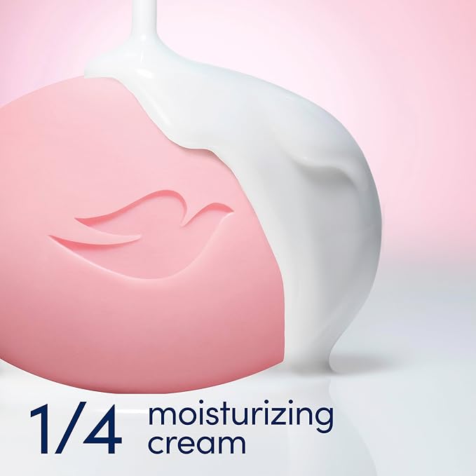 Dove Beauty Bar Soap Pink Rosa, 6 Bars for Soft, Smooth Skin, Cleans & Moisturizes 3.75 oz