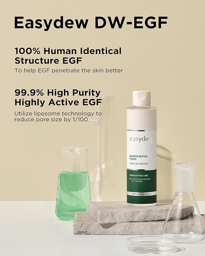 EASYDEW Barrier Repair Toner - PHA Face Toner for Smooth, Moisturized Skin - Ideal for Dry and Irritated Skin, 6.76 fl.oz