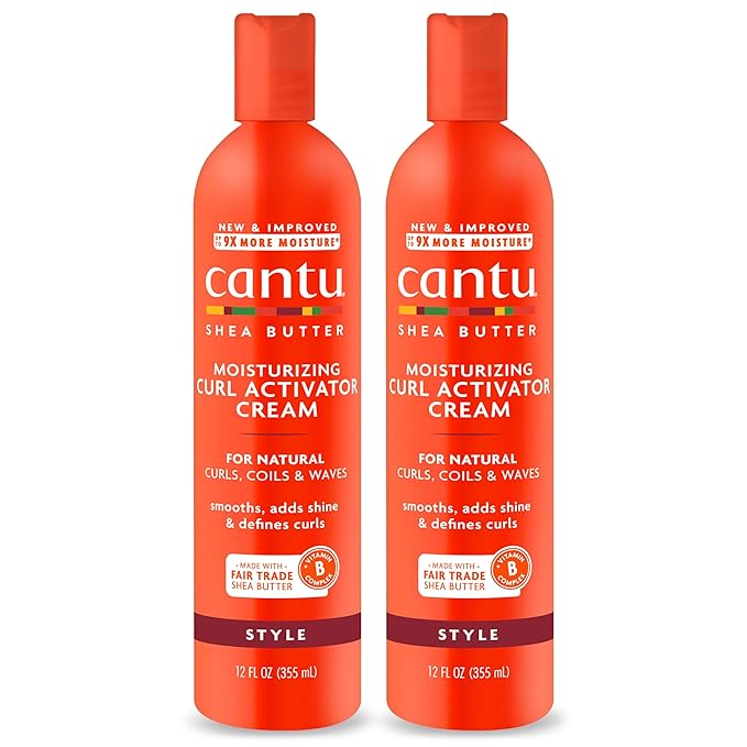 Cantu Moisturizing Curl Activator Cream for Natural Hair with Pure Shea Butter,12 fl oz,(Pack of 12)