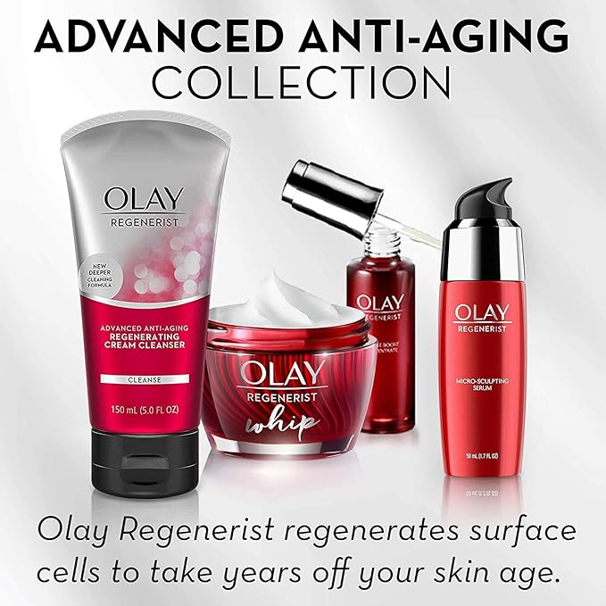 Olay Regenerist Micro-Sculpting Cream Face Moisturizer with Sunscreen,SPF 30,Trial Size 0.5 oz,(Pack of 2)