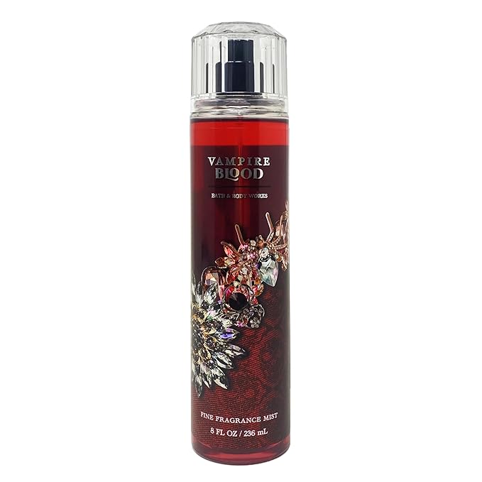 Bath & Body Works Vampire Blood Fragrance Mist and Shimmer Mist Duo Set with a Himalayan Salts Springs Bar Soap