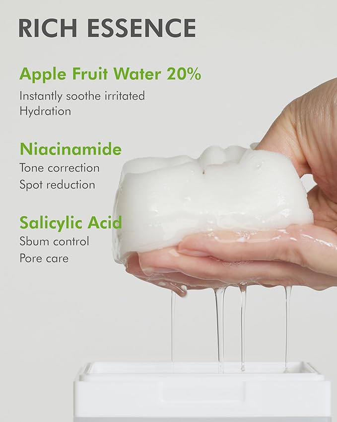 DERMAL Apple Peeling Toner Pads 80 Count – AHA BHA PHA Exfoliating Pads with 20% Korean Apple Fruit Water for Dull Rough Skin – Dual-Sided Vegan Tencel Pads with Tweezers (Korean Skincare)