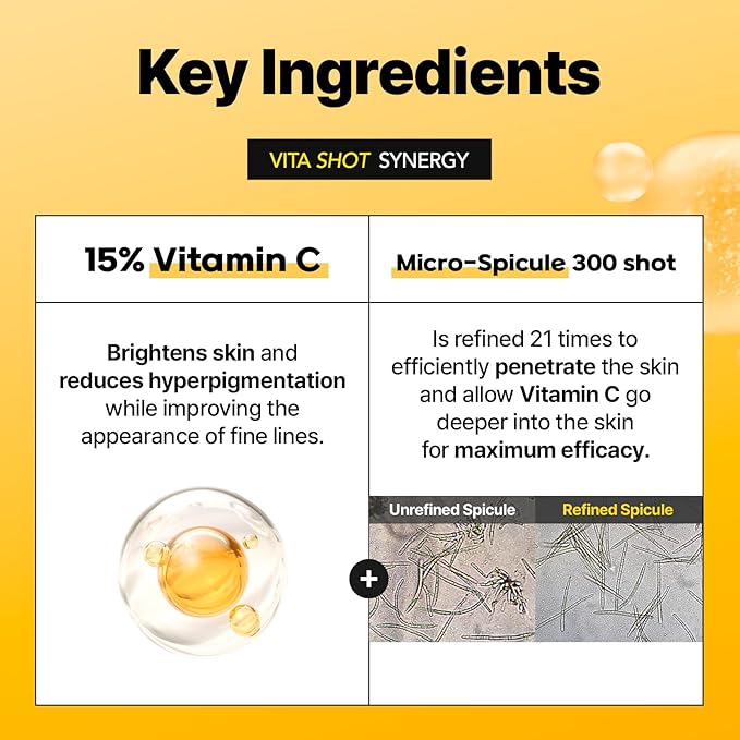 Cell Fusion C Viral Dark Spot Care Duo — Vita Shot Ampoule + Laser UV Defense Sunscreen SPF 50 Set | Dark Spot Correcting + Sun Protection | Sensitive Skin Safe, Korean Skincare Set