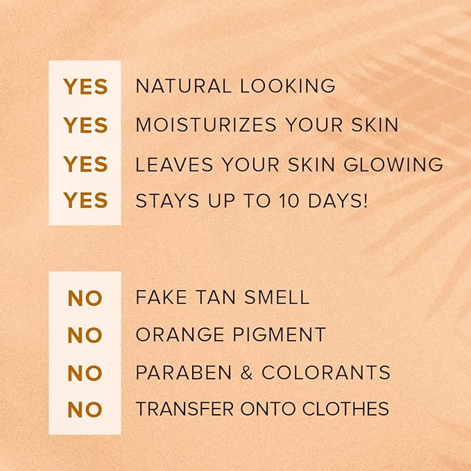 autobronceador, Natural Glow Instant Sun Body Cream/Lotion, Sunless Body Self-Tanner, No fake tan smell, No Orange Pigment, Natural Looking, 3.0 fl oz