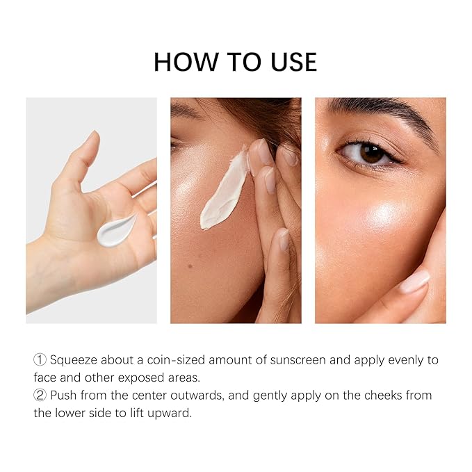 SPF 50 Daily Face Moisturizer Sunscreen with Hyaluronic Acid & Ceramides, Broad Spectrum Sunscreen for Dry Sensitive Skin, Non-Greasy Hydrating Lotion (2)