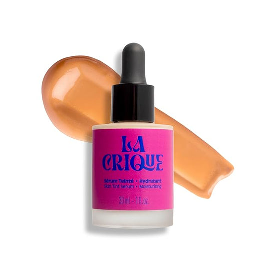 Hydrating Tinted Serum - Lightweight Face Foundation with Hyaluronic Acid & Prickly Pear - Buildable Coverage - Dry Skin - Vegan Friendly & Cruelty-Free - Shade 03 Medium - 1 fl oz
