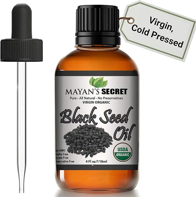 Pure Carrier and Essential Oils for Skin Care, Hair, Body Moisturizer for Face-Anti Aging Skin Care (Black Cumin Seed Oil Organic, 4oz)