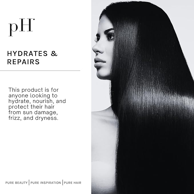 pH PURE HAIR Laboratories Ultimate Summer Hair Care Essentials: Shampoo Conditioner & Anti-Frizz Oil for Sun, Salt & Chlorine, Hydrates & Repairs with Aloe Vera & Tulip Extract (8.45+8.45+3.38 fl oz)