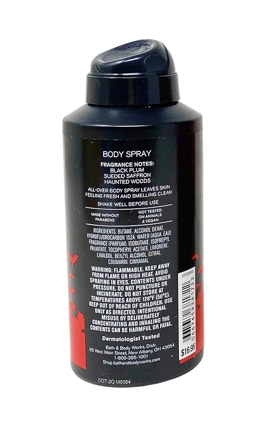 Bath & Body Works Men's Collection Immortal Body Cream and Body Spray Bundle with a Cabin Spice Bar Soap - Full Size