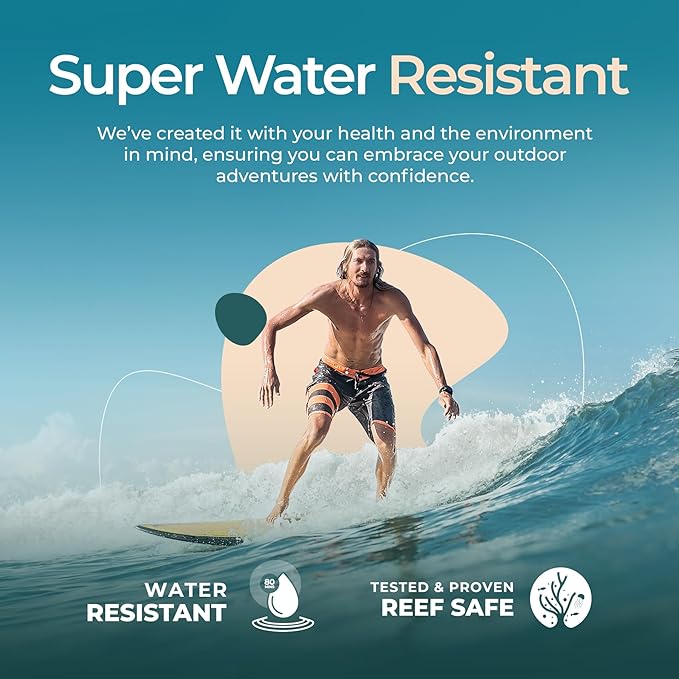 Mineral Sunscreen SPF 45 Shimmer, Reef Safe Sunscreen, Biodegradable Travel Size, Non-Nano Zinc Oxide, Non-Greasy, Water Resistant, Face & Body