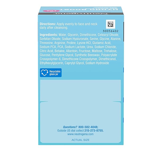 Neutrogena Hydro Boost Gel Cream, 48 Hr Hydration for Normal/Dry Skin, Fragrance Free, Face Moisturizer with Hyaluronic Acid, 1.7 oz. & Trial Size Hydro Boost Hydrating Gel Cleanser, 0.5 fl oz
