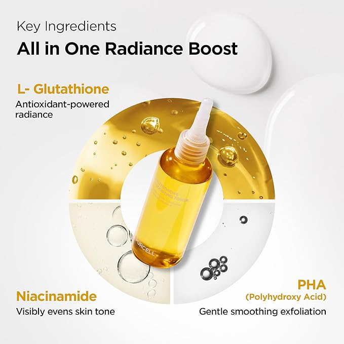 L-Glutathione Vitamin Boosting Toner infused with Niacinamide, Vitamin C, Glutathione & Tocopherol | Uneven & Dull Skin, Anti-Pigmentation Korean Skincare (10.14 fl oz / 300 ml)