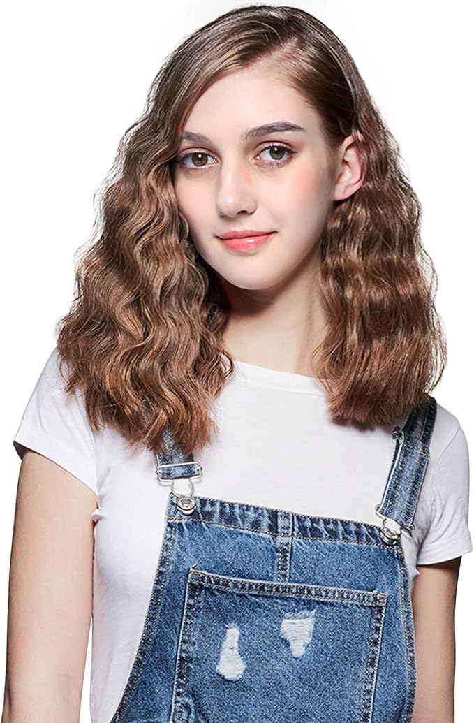 Ceramic Hair Crimper Iron Hair Waver 3 Barrel 0.6 inch / 16mm Perm Instant Curls Crimping Hair Curling Iron Valentines Day Gifts for Women Professional Crimping Iron (Gold & White)