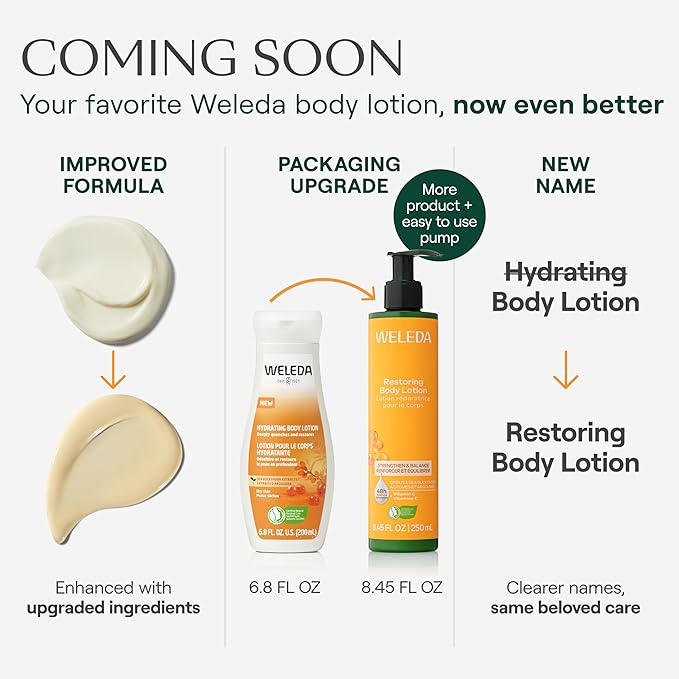Weleda Hydrating Sea Buckthorn Body Lotion, 6.8 Fluid Ounces (Pack Of 1)