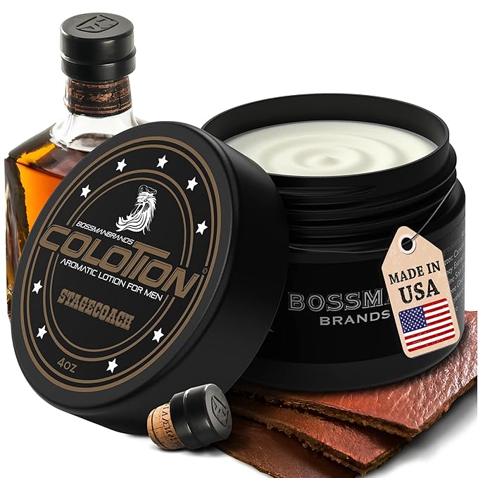 Bossman Colotion – 2-in-1 Body Lotion & Cologne for Men – Long-Lasting, Hydrating, Soothing Moisturizer for Men – Suits All Skin Types for Daily Use – Stagecoach Scent