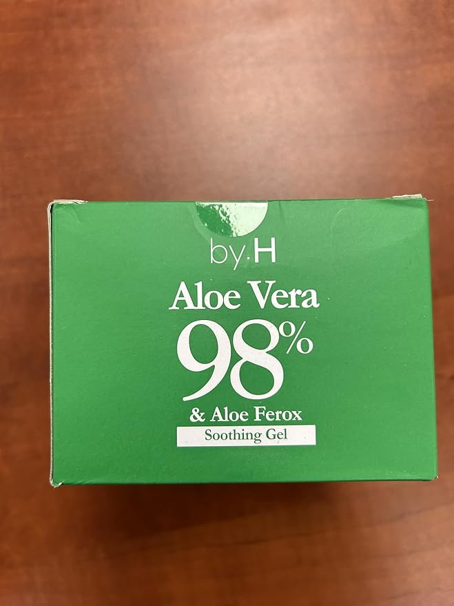 by.H Organic Aloe Vera Gel - Natural Moisturizer for Skin and Hair - Gentle, Non-Greasy Formula, Perfect for DIY Skincare [Made in Korea] (Jar+Pouch)