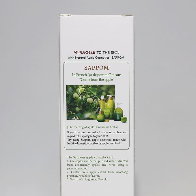 Apple Water Soothing Spray Mist, for All Skin Types, Refresh and Hydrating Toner, Natural Herbal Care