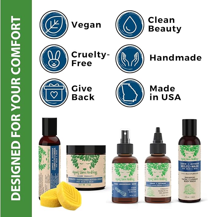 Multiuse Lemongrass Water Toner Mist for Face, Body, and Hair - Pure Distilled Lemograss Water Spray - Soothes and Hydrates Skin, Scalp, Hair, & Nails - 2 oz